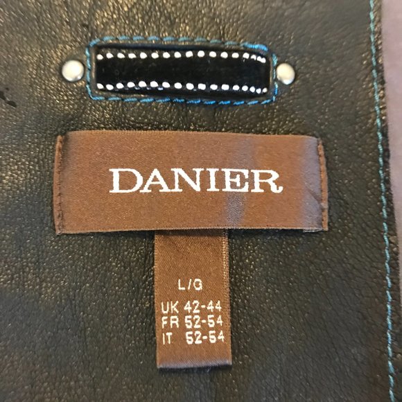 Men's Black/Brown Genuine Leather Jacket (Size L) - Picture 8 of 12